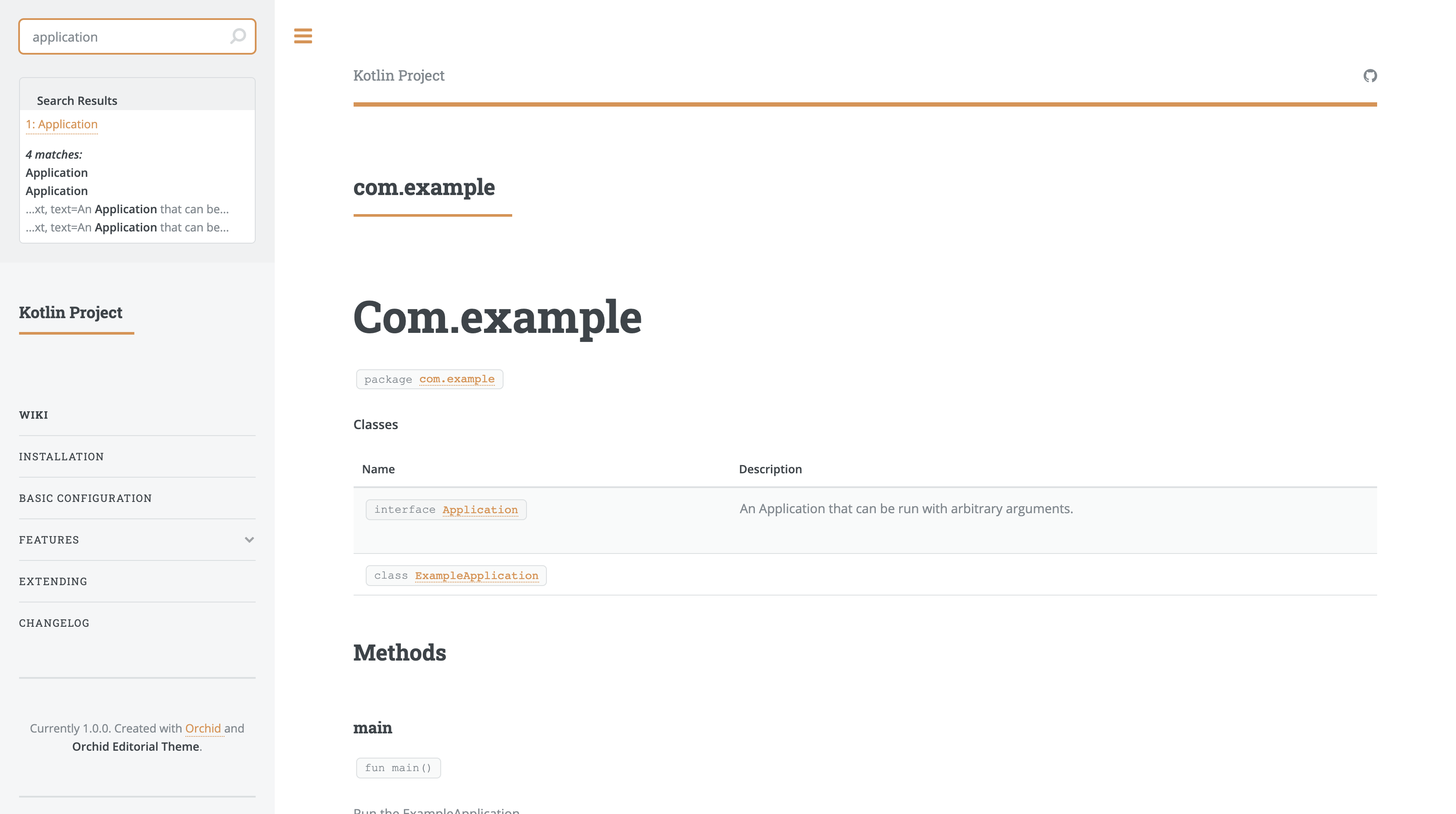 Kotlin Package page with search results